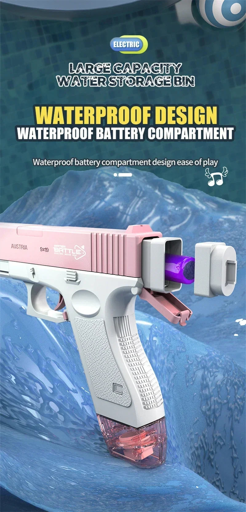 Newest Electric Water Gun Toys Bursts Children s High pressure Strong NairoMarket
