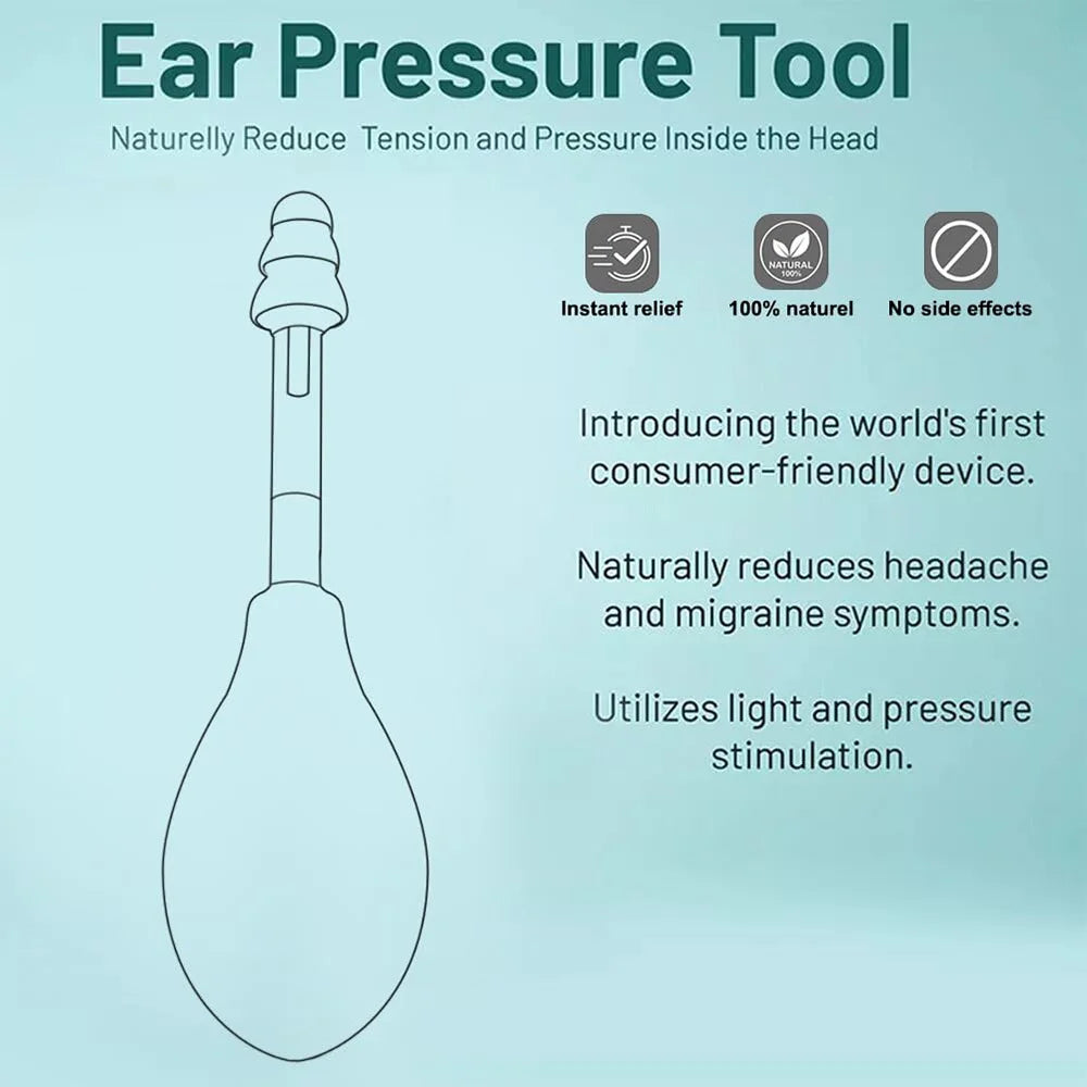 Ear Pressure Machine Ear Pressure Tool Portable Ear Pressure Relief Suction Device Wih 3 Si ...