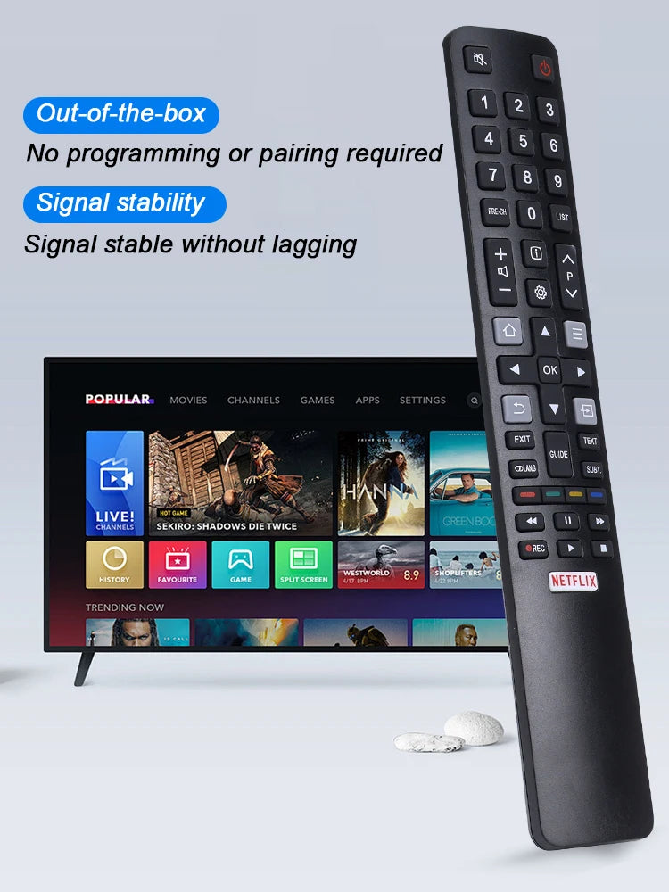 RC802N Universal Remote Control Smart TV Replacer For TCL 4K UHD LCD /LED Smart TCLTV U43P6046/U55C7006/U49P6046/U65P6046