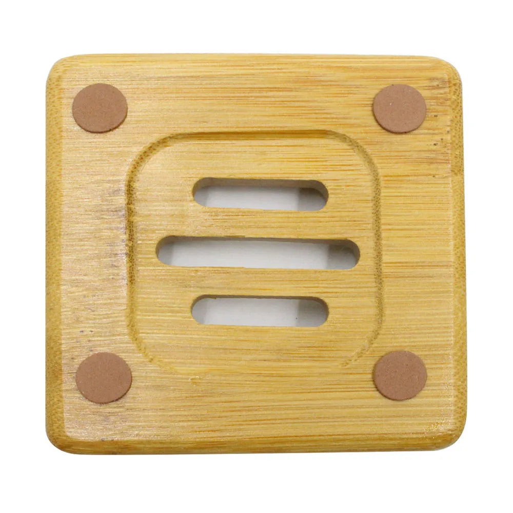 1~10PCS Bathroom Toilet Tools Wooden Anti-Mildew Drain Box Bath Soap Rack Natural Bamboo Tableware Soap Dishes