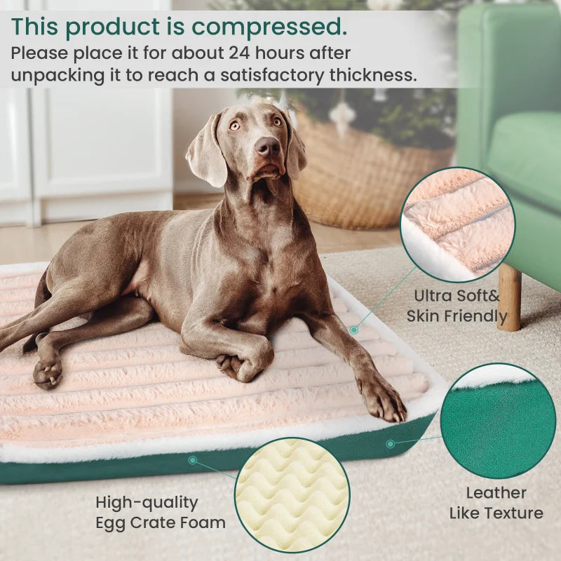 Dog Bed Mat with Zipper Remolvable Pet Mattress for Dog Sleeping Mat W NairoMarket