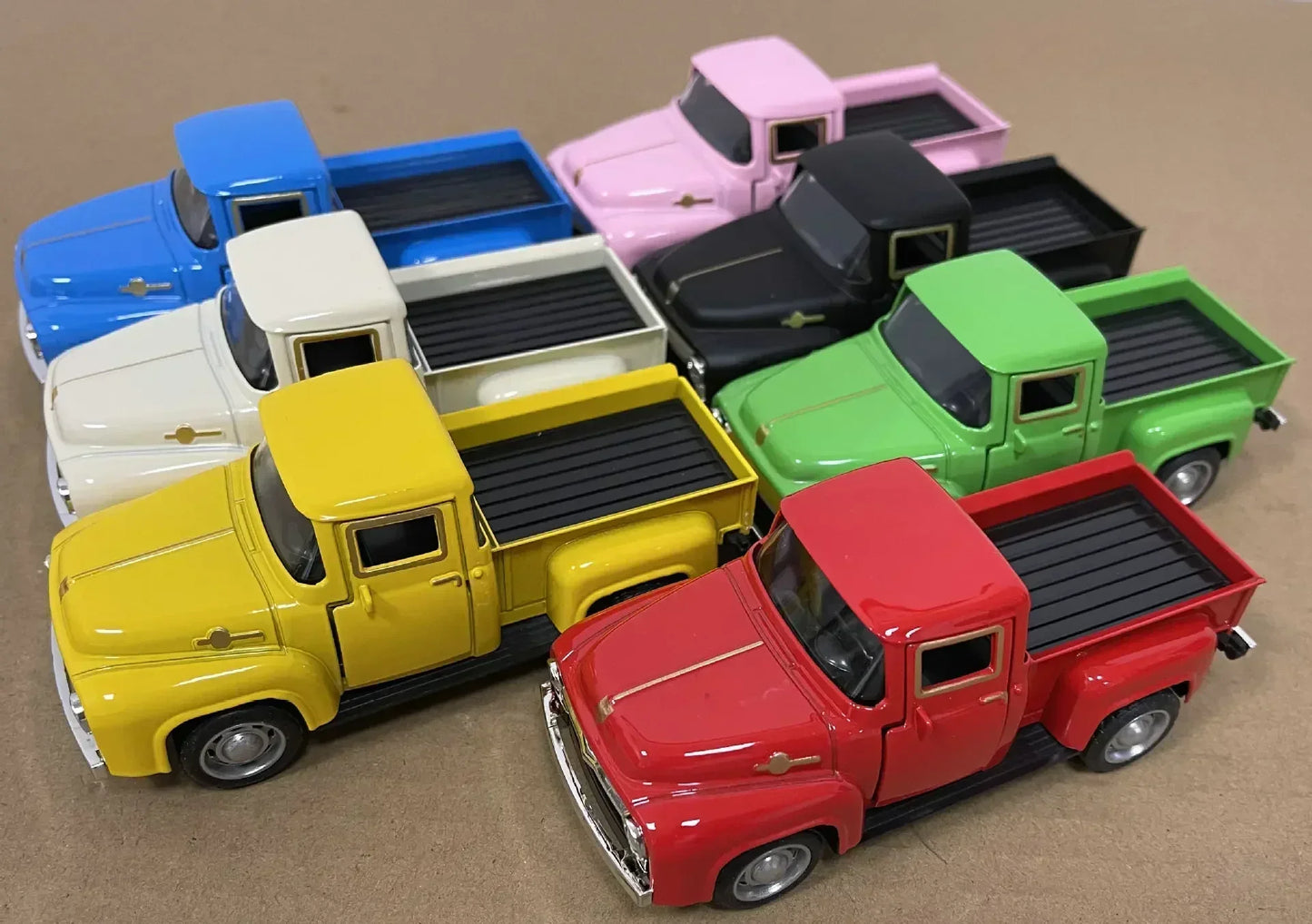 10pcs Hot Vintage Car Red Truck Toy Vintage Car Alloy Pickup Truck Children's Toy Christmas Birthday Christmas Gift New