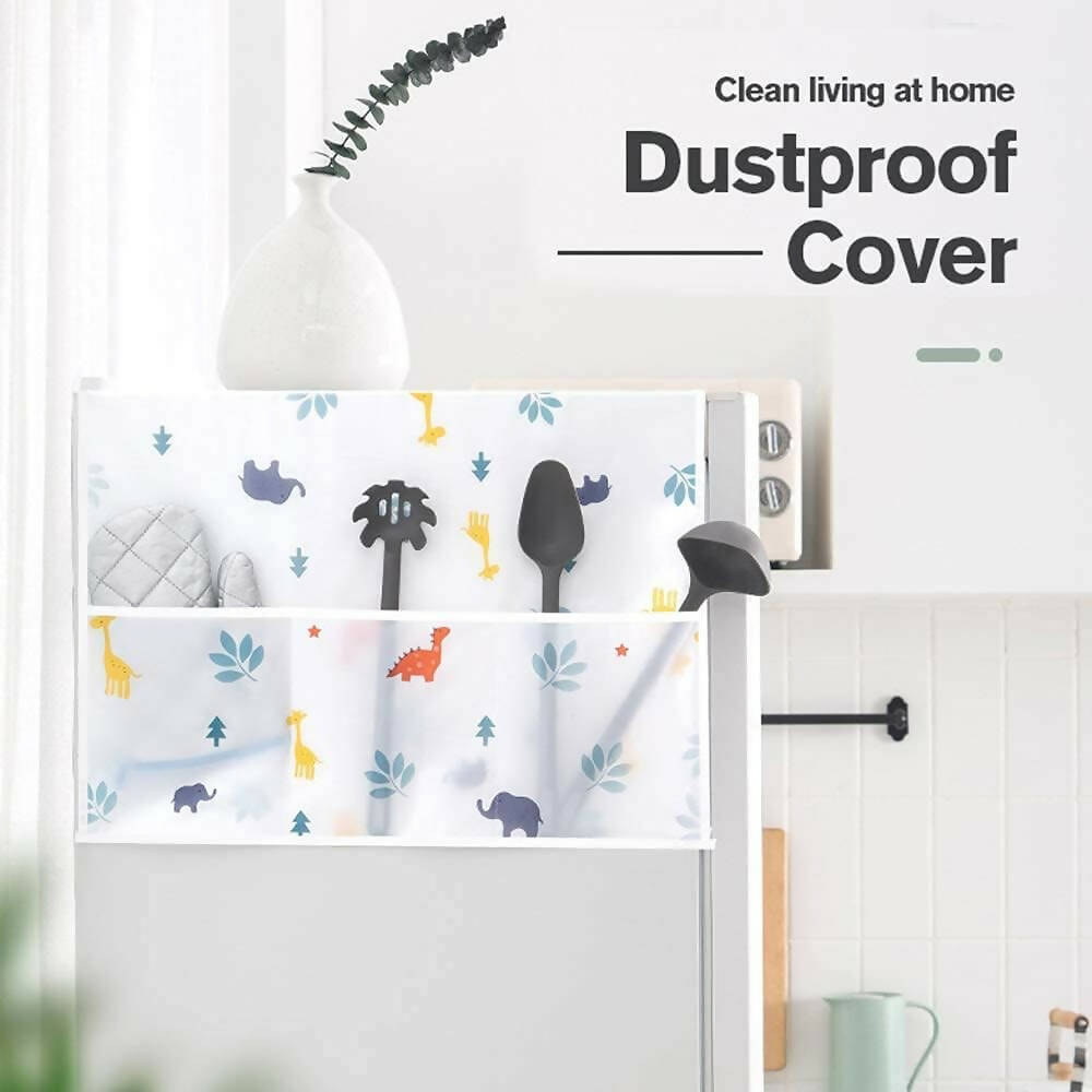 Fridge Covers, Fridge Dustproof Covers, Washing Machine Cover, Sun Protection, Waterproof, Fridge Dust Protection with Multifunctional Side Storage Bag