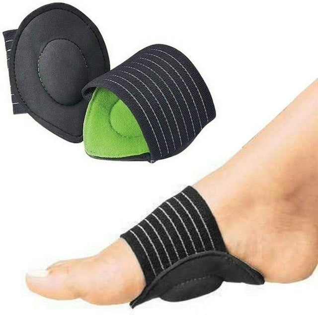Brace Support Cushioned Foot Pad, Flat Feet Foot Care Pain Relief Wrap Pads, Targeted Pressure Point Relief Fallen Arch Support Cushions