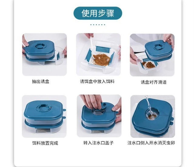 Cockroach Trap Box, Cockroach Insect Catcher, Reusable Cockroach Killer Household Trap, Pesticides for Kitchen Garden