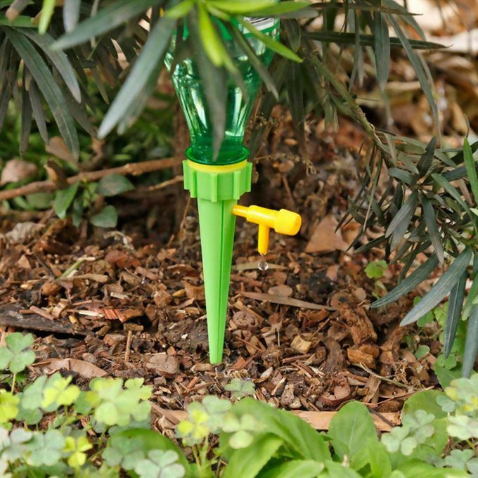 Continuous Plant Self Watering Devices Auto Drip Irrigation Spike With Slow Release Control Switch