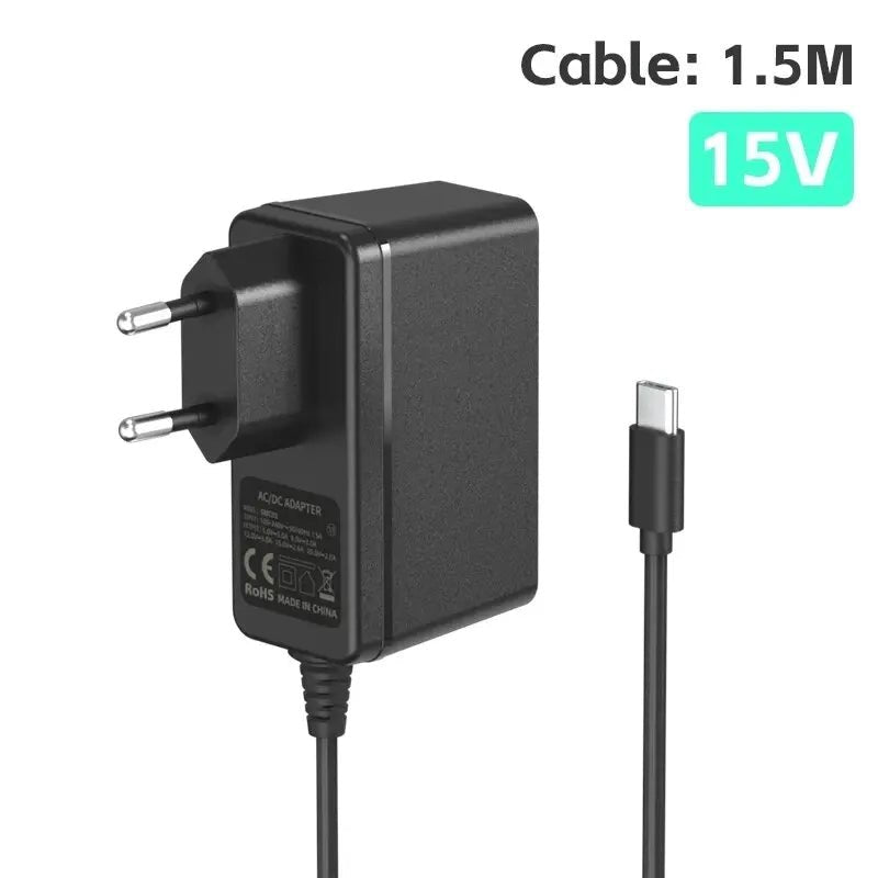 DATA FROG AC Adapter Charger Accessory For Nintendo Switch/OLED/lite EU/US Plug Power Cord Type C USB Power Supply Cable - 