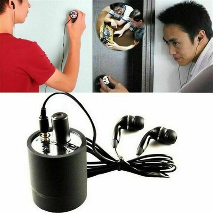 Ear Listen Through Wall Device, Listen Device Microphone Sensitive Voice Spy, Eavesdropping Wall Microphone Voice Spy