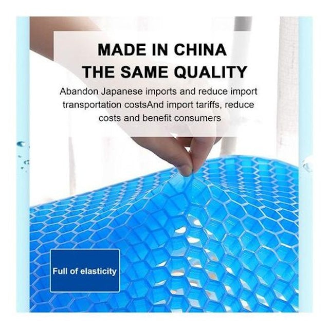 Egg Sitter Support Cushion, Airflow Orthopedic Design Seat Pad, Cooling Grid Honeycombs Sitter Back Support Cushion For Wheelchair, Car, Office