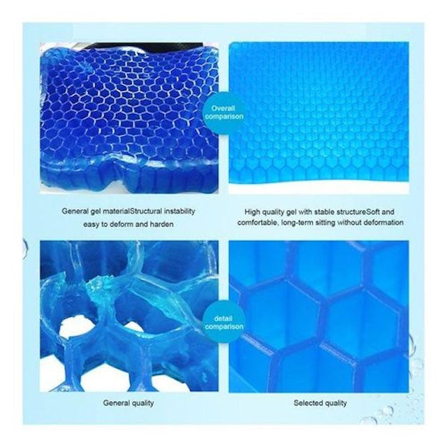Egg Sitter Support Cushion, Airflow Orthopedic Design Seat Pad, Cooling Grid Honeycombs Sitter Back Support Cushion For Wheelchair, Car, Office