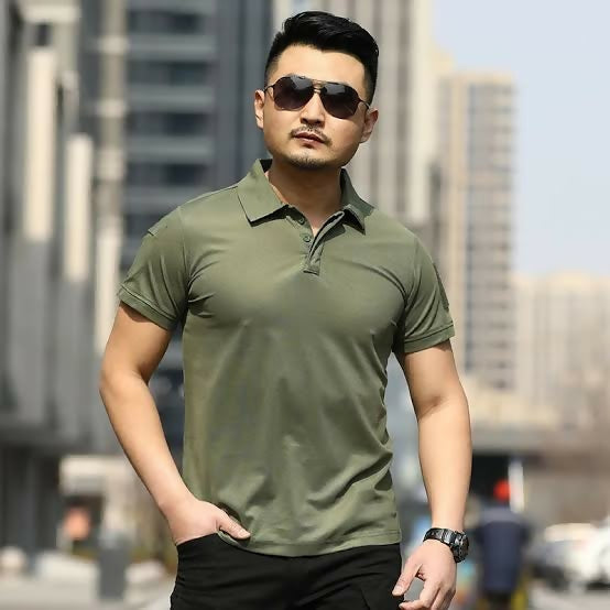 Military Green polo Tshirt