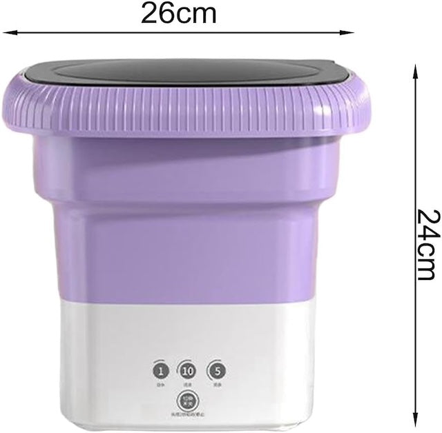 Foldable Washing Machine, Small Multifunctional Reusable Portable Convenient Foldable Clothes Washer
