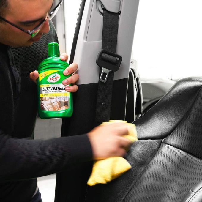 Turtle Wax Luxe Leather Car Seat Restorer, Cleaner & Protector + Super Soft Microfiber Cloth