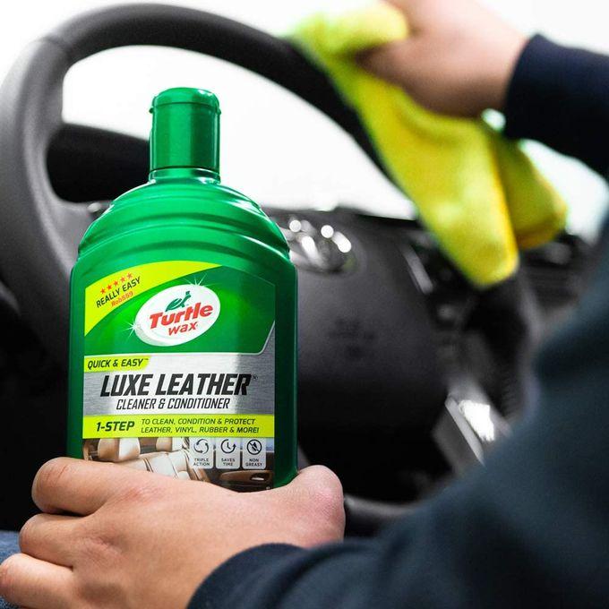 Turtle Wax Luxe Leather Car Seat Restorer, Cleaner & Protector + Super Soft Microfiber Cloth