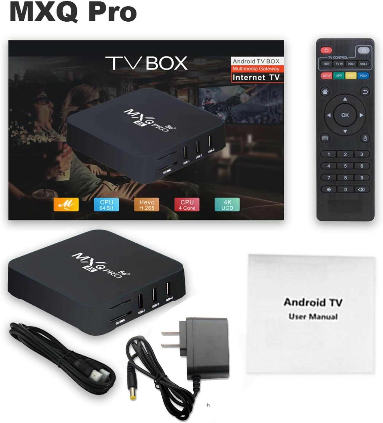 Tv box mxq 4k pro discount