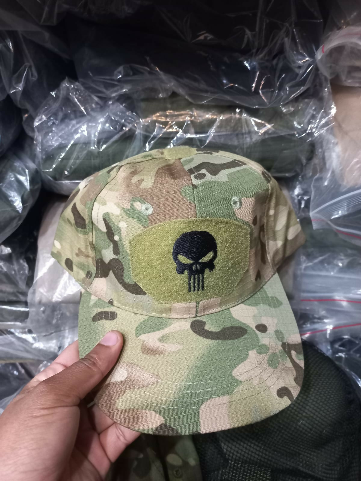 Camo Punisher Baseball Cap