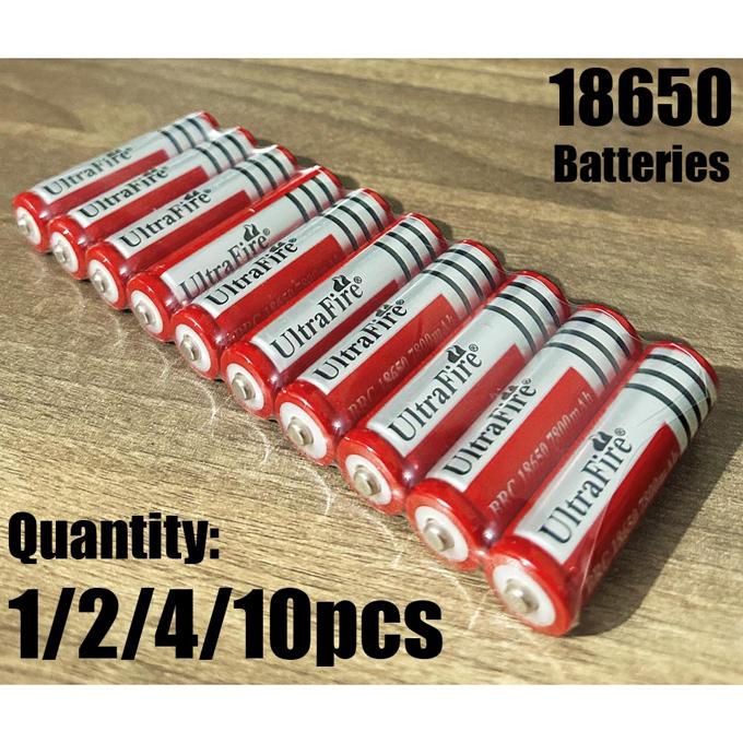 UltraFire 3.7V li-ion 18650 Rechargeable BRC Lithium Battery Batteries With Protection Board- 2 pieces
