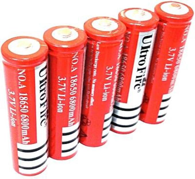 UltraFire 3.7V li-ion 18650 Rechargeable BRC Lithium Battery Batteries With Protection Board- 2 pieces
