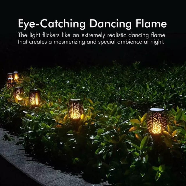LED Solar Flame Lamp, Outdoor Lawn Solar Lights, Solar Garden Light Torch Energy Saving LED, Outdoor Light Garden