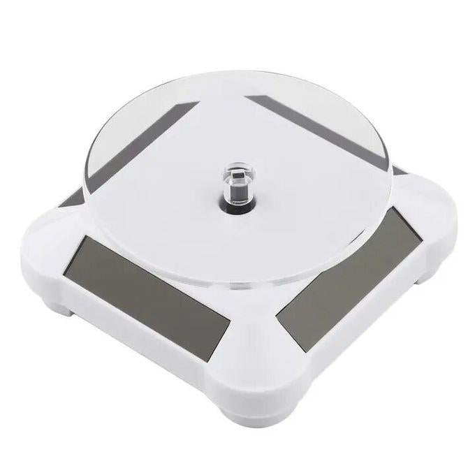 Rotating Display Stand, Solar Display Stand Turntable 360° Rotating Stand, Solar Powered LED Electric Motorized Rotating Turntable Display Stand(#2 Rotating Display Stand, Solar Display Stand Turntable 360° Rotating Stand, Solar Powered LED Electric Motorized Rotating Turntable Display Stand(#2