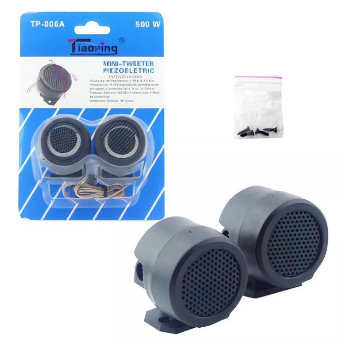 Tiaoping 2pcs Mini-Tweeters Piezoelectric Car 500W Dome, Tweeters Con Base 500w Calidad