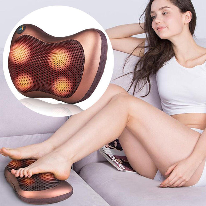 Massage Pillow With Heat Balls ,Neck Massager Shoulder Massager Back Massager For Home,Office And Car Use