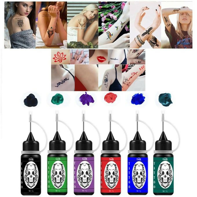 CrazyLife 6pcs Temporary Tattoo Kit