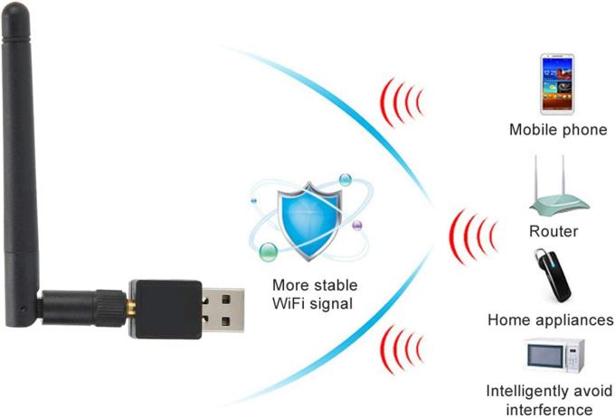 Long Range USB Wifi Signal Booster Extend Adapter, Auto Adapter to Wifi Frequencies, Ideal for Gaming and Multimedia Streaming
