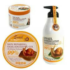 Fruit Of The Wokali Snail Skin Repairing Soothing Lotion and cream